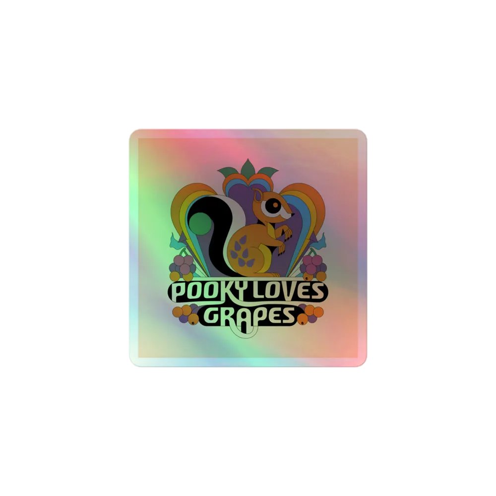 Pooky's Psychedelic Squirrel Sticker Sheet product image (1)