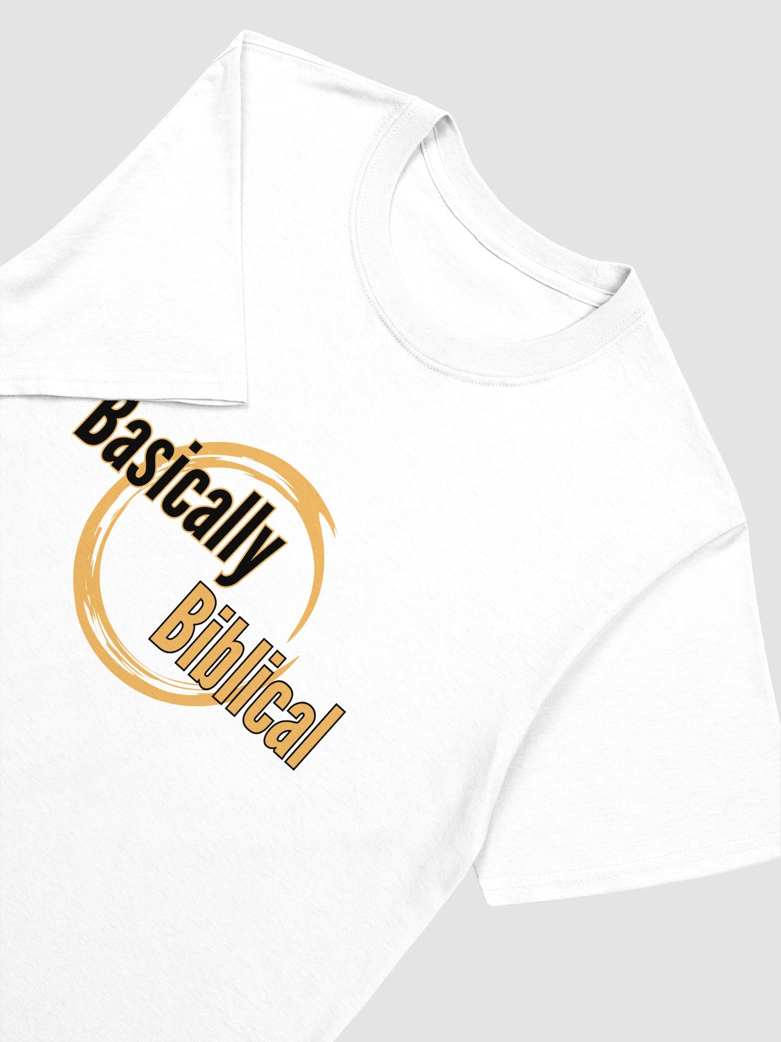 Basically Biblical Circle Logo T-Shirt (White) product image (7)
