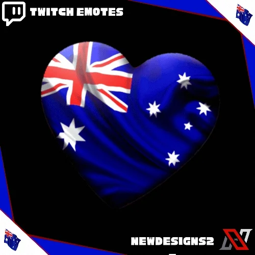 Australia Animated Heart Emote product image (2)