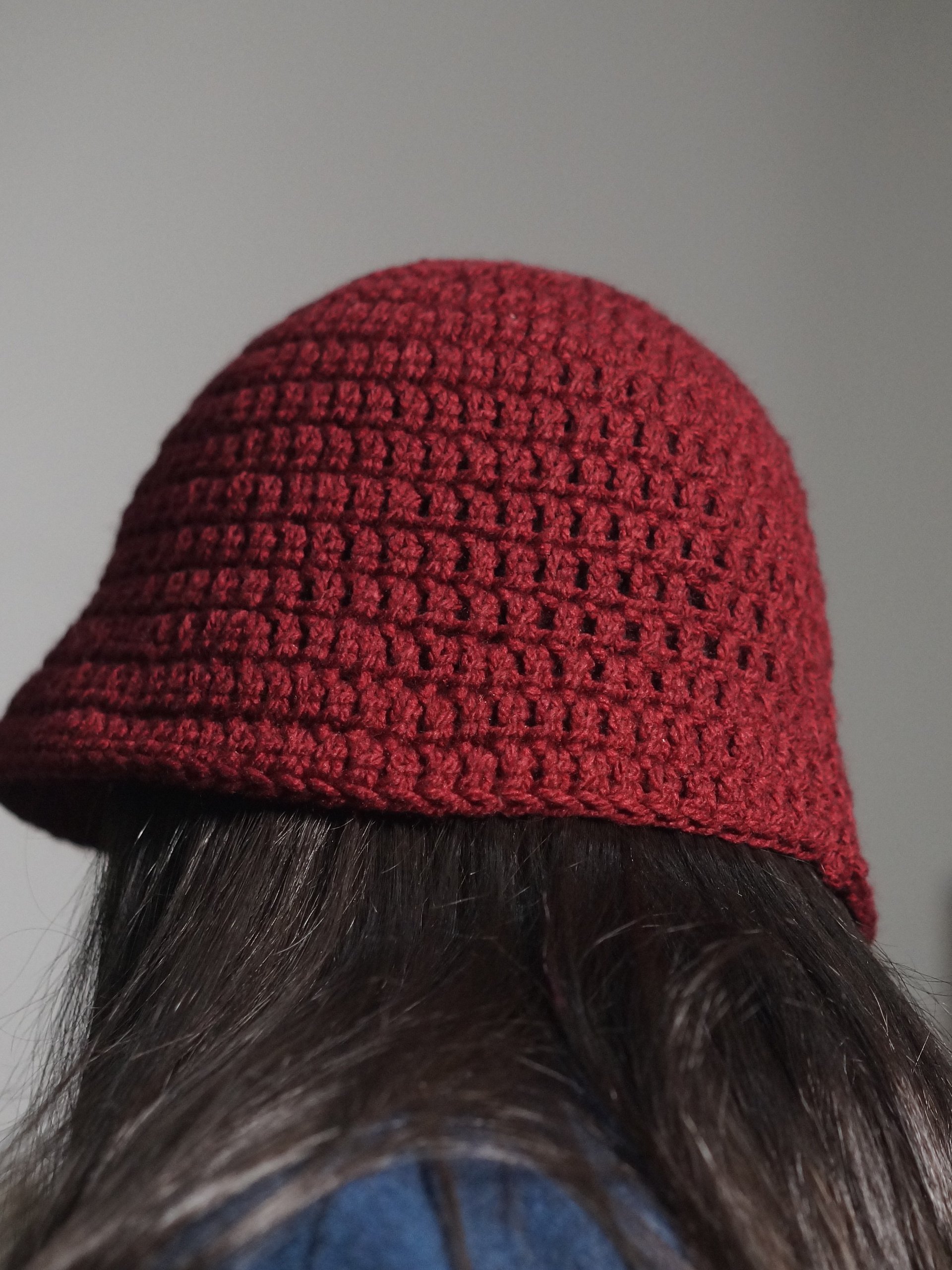 Double crochet bucket hat crochet pattern product image (2)