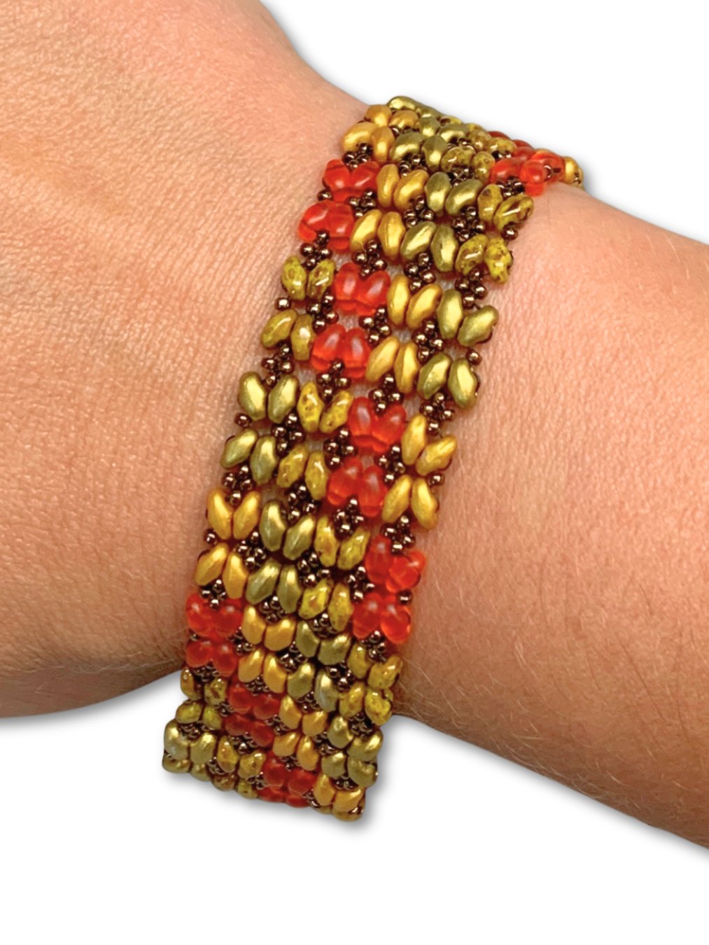 Beaded Butterfly Bracelet - Orange product image (1)