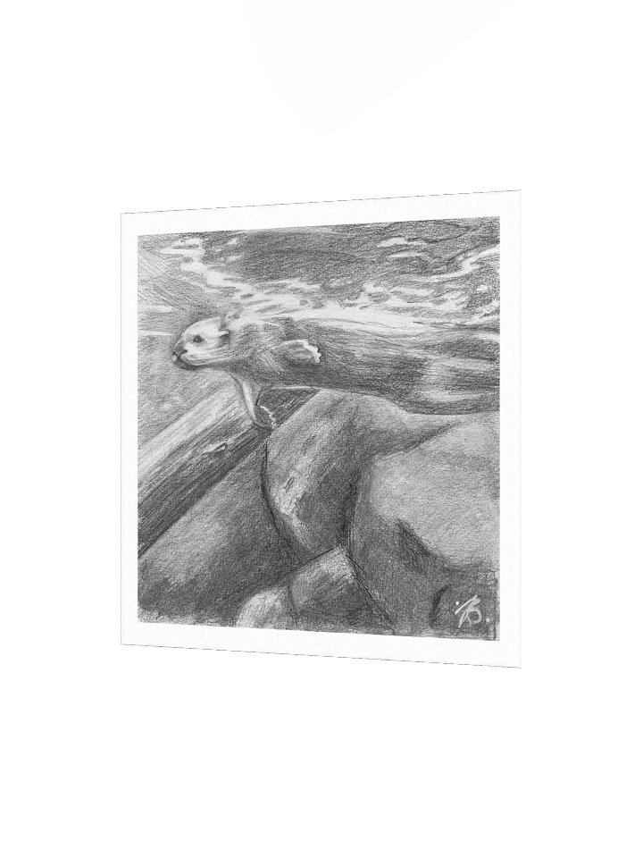Otter Swimming — Premium Matte Poster product image (4)