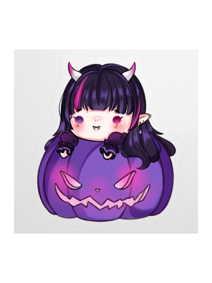 Grim Princess Jack o' Lantern Sticker product image (1)