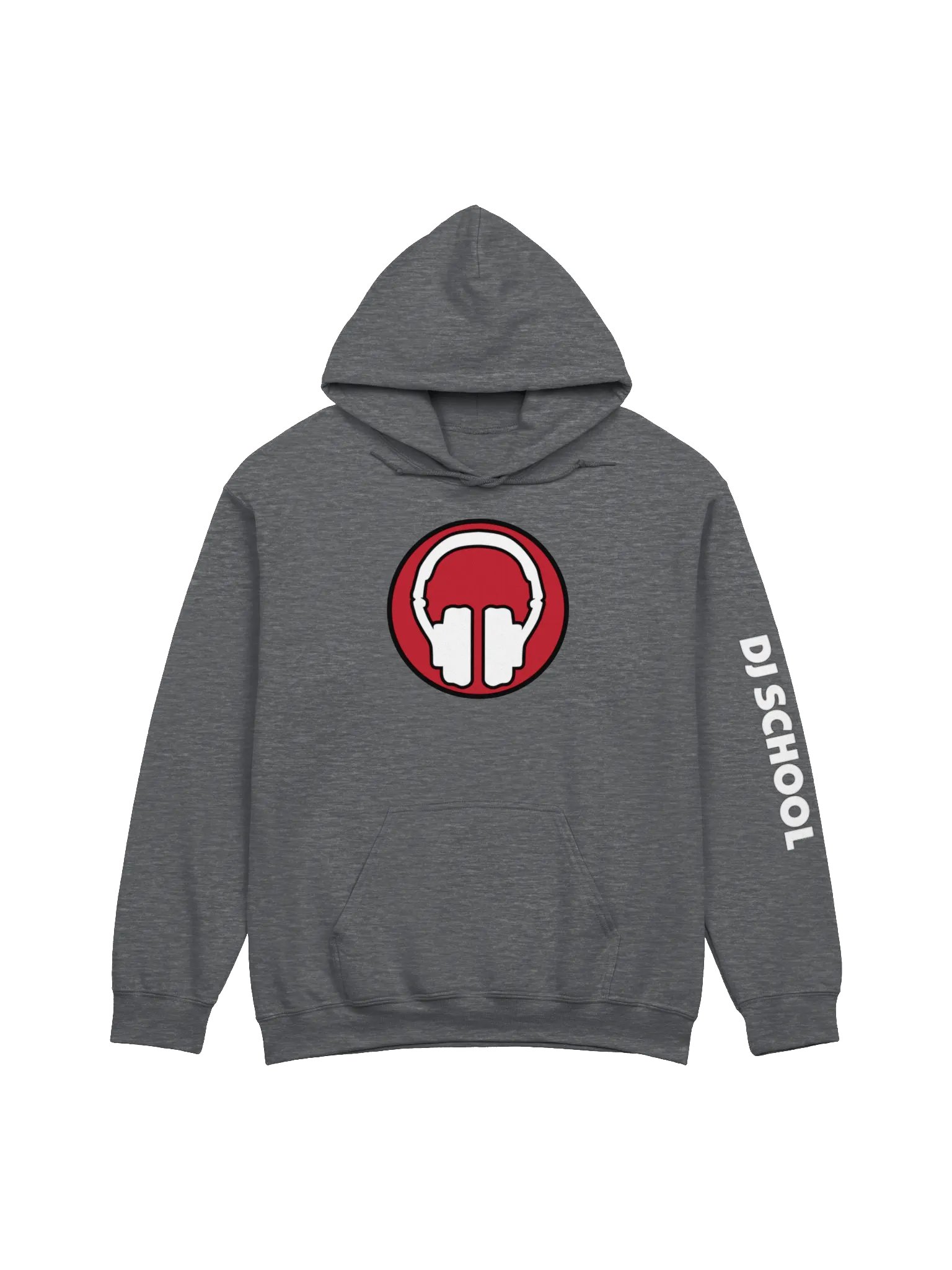 Front | Back | Arm Print Headphones Gildan® Classic Hoodie product image (1)
