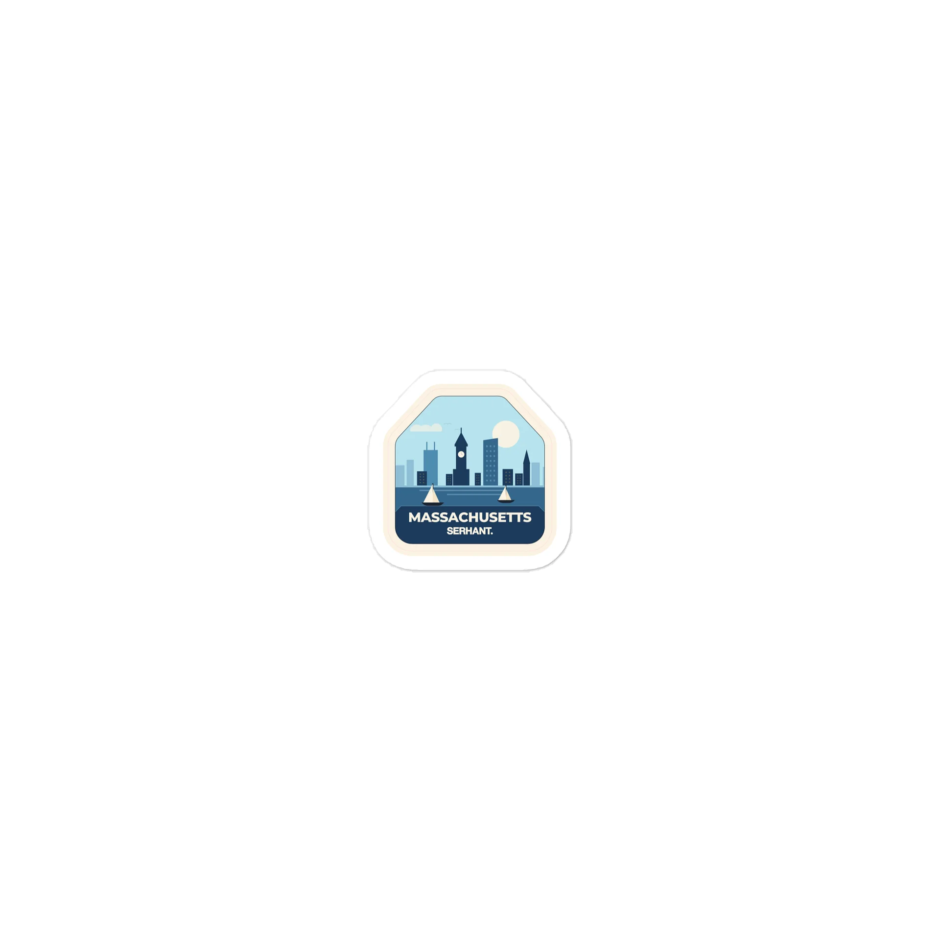 SERHANT. Massachusetts Sticker product image (1)
