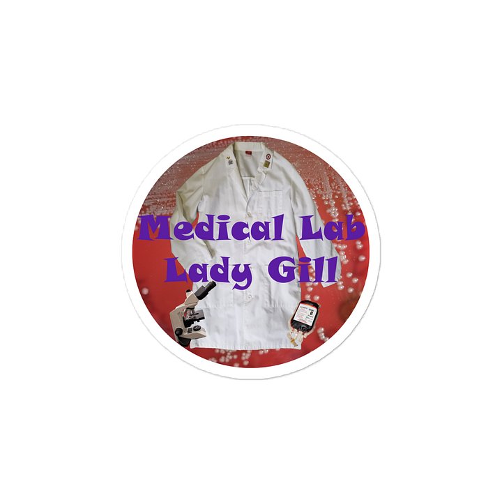 Vinyl Medical Lab Lady Gill Logo Sticker product image (2)