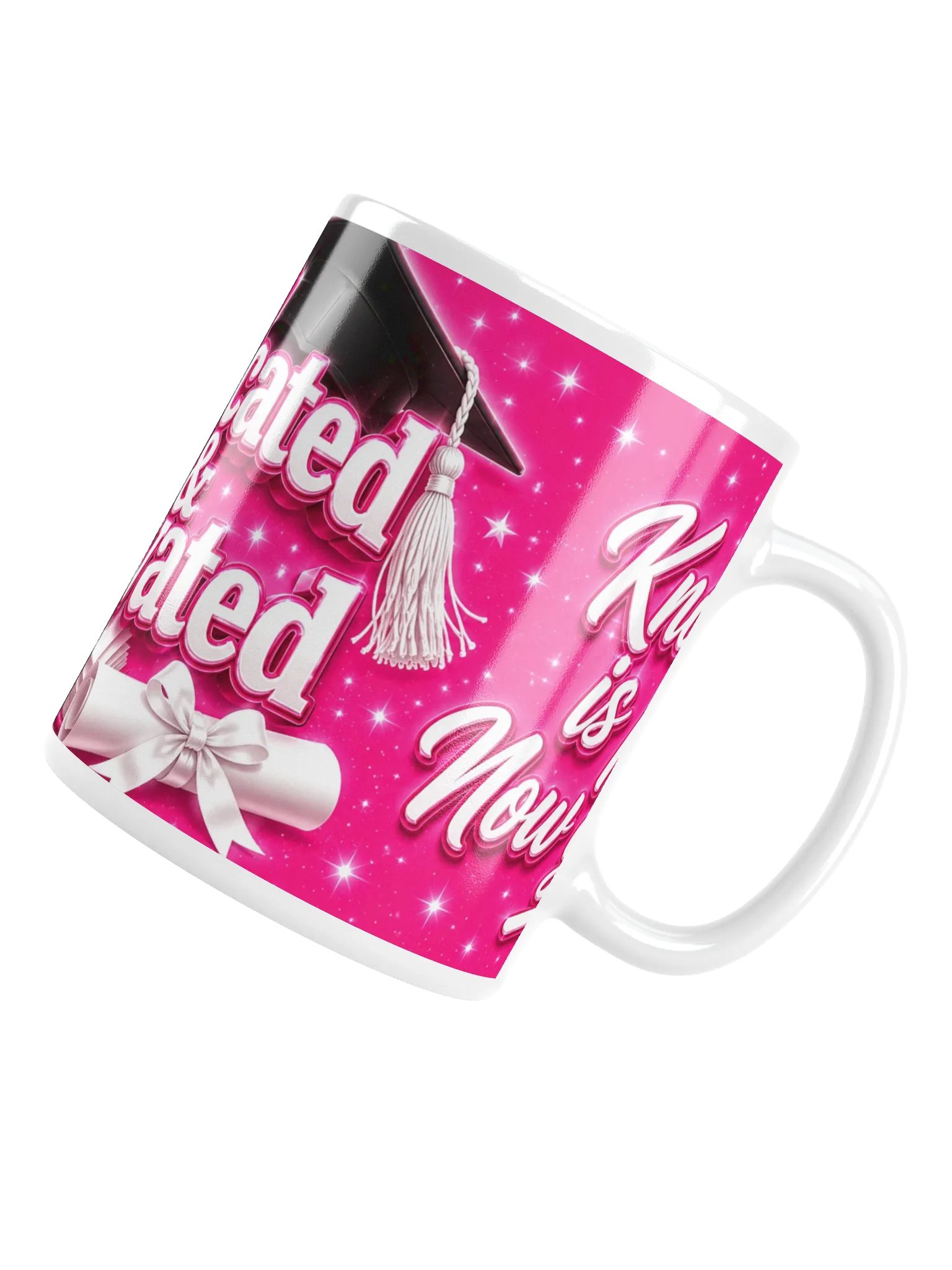 Educated & Elevated — White Glossy Graduation Mug 11oz product image (6)