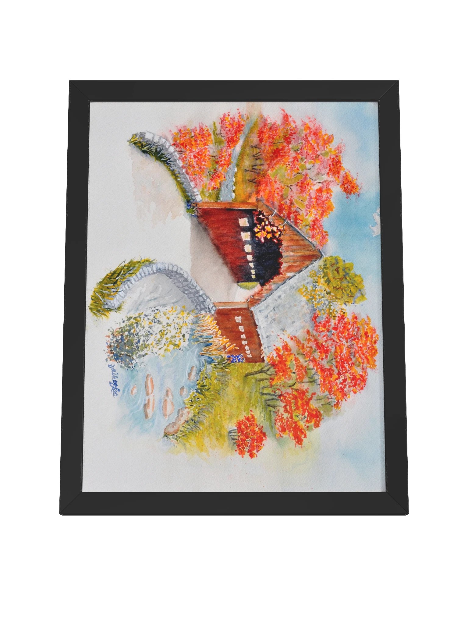 Covered Bridge In New England Fall product image (4)