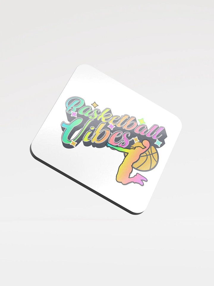 Basketball Vibes Rainbow Vibrant Slam Dunk Coaster Set product image (2)