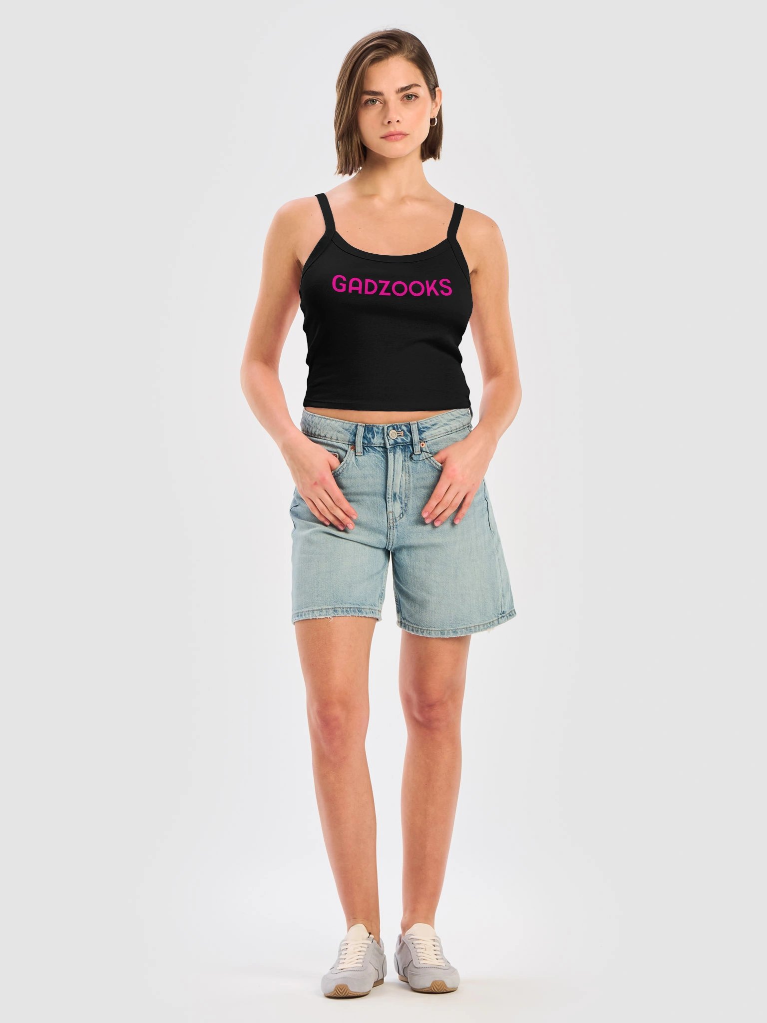 Gadzooks Logo Tank Top in Pink product image (3)