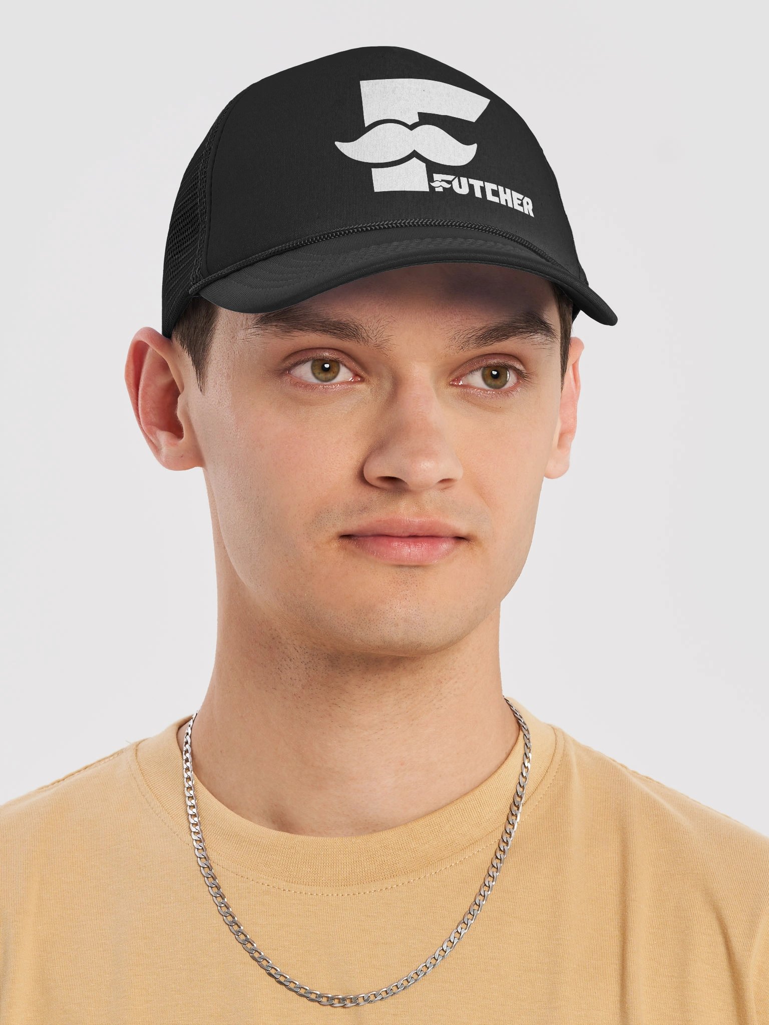 Futcher F Logo White Trucker Hat product image (5)