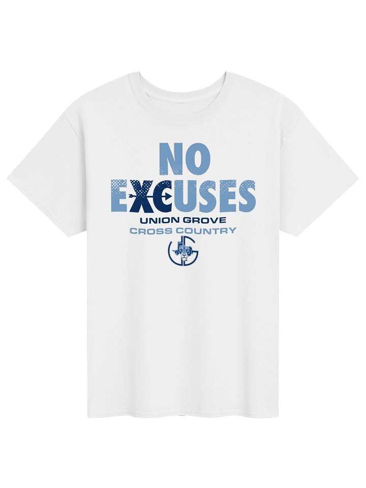 Union Grove No Excuses T-Shirt | White product image (1)