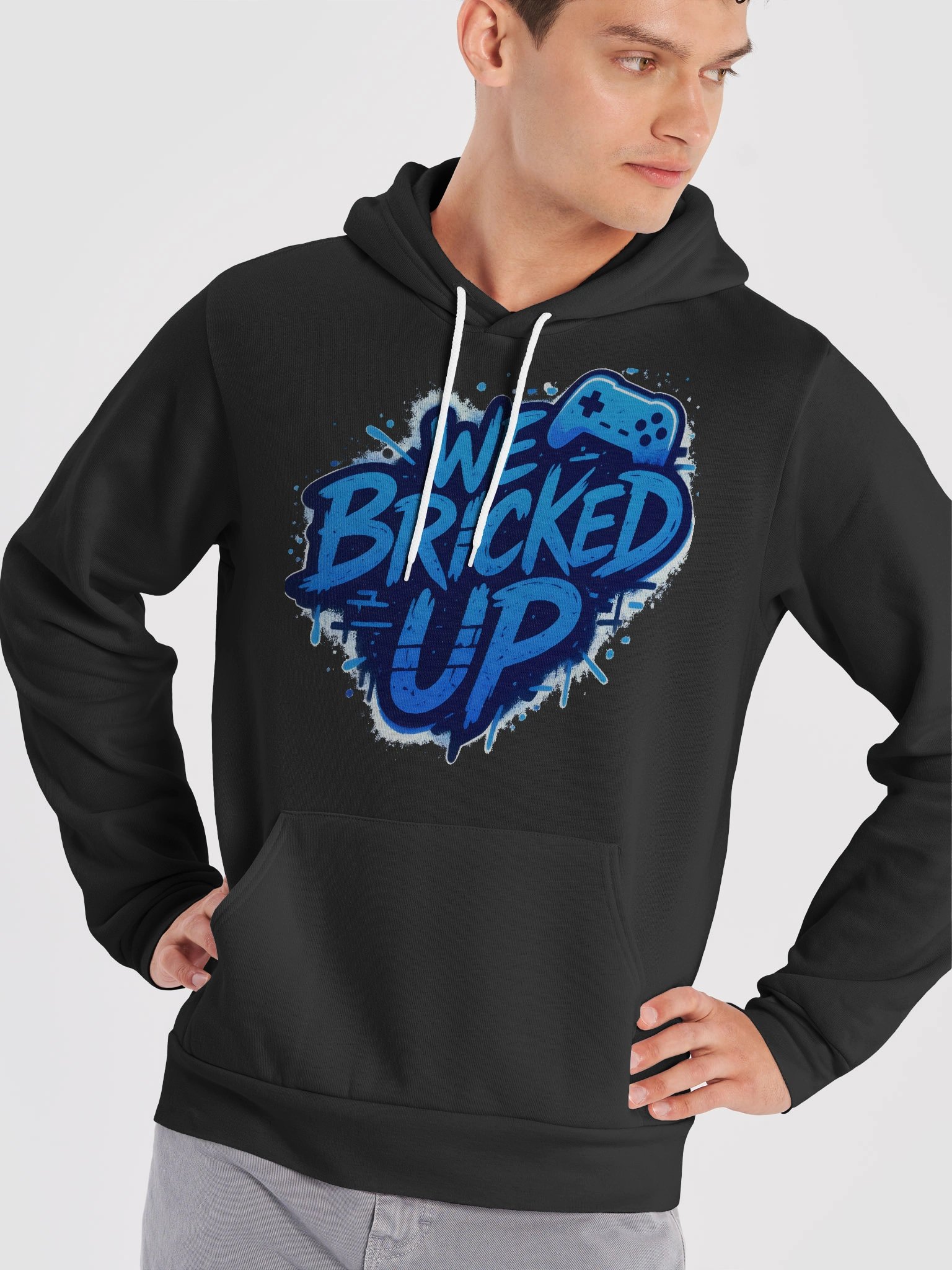 "Bricked Up" Hoodie Blue product image (24)