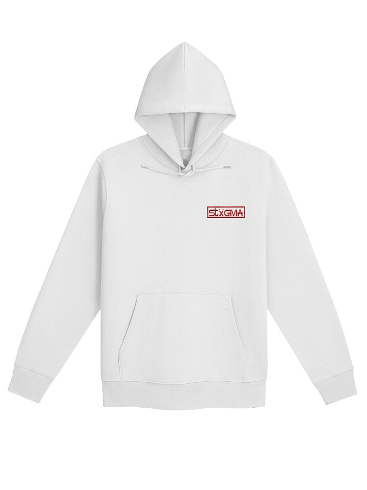 Embroidered Logo Hoodie (White) product image (1)
