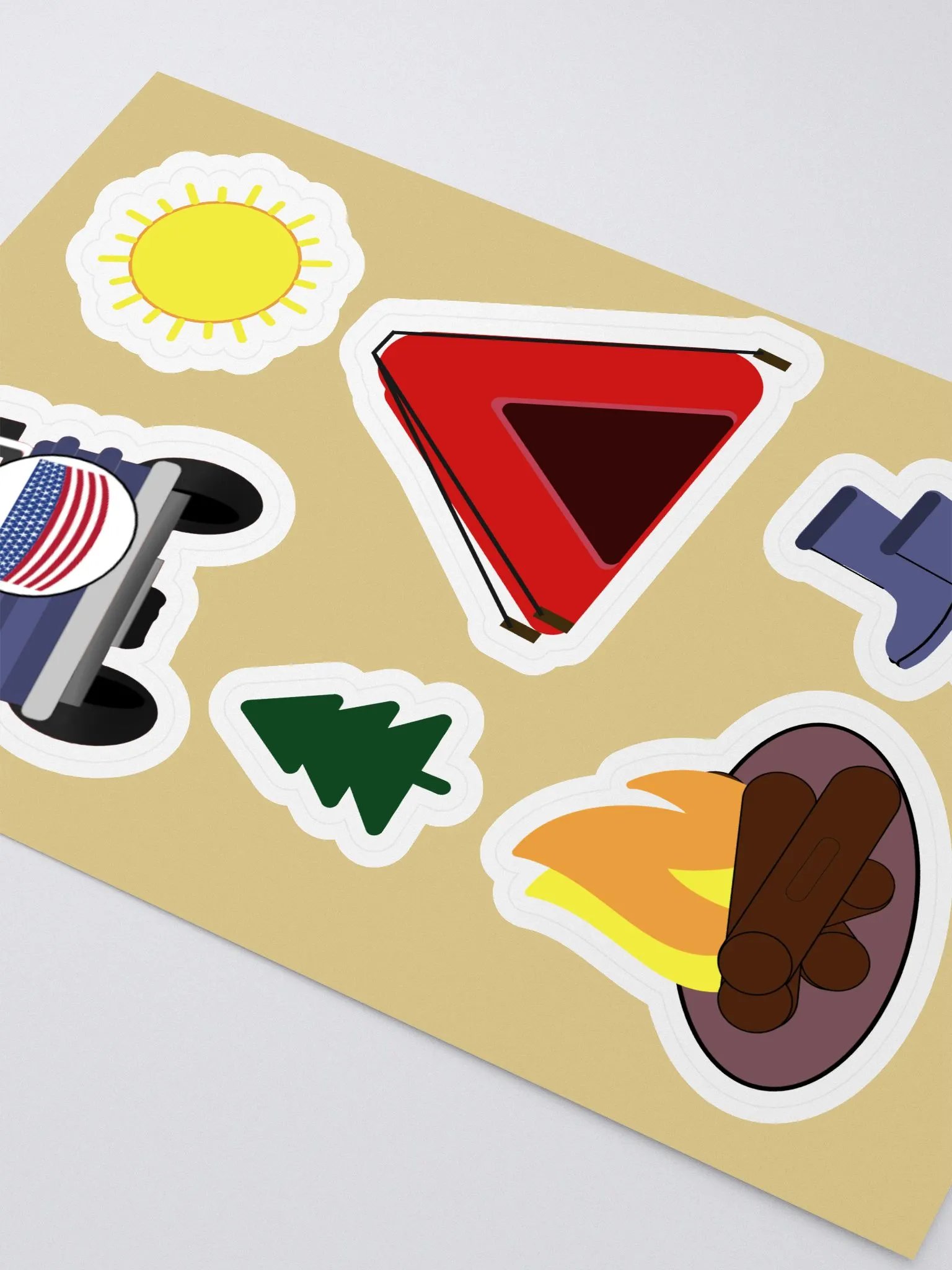Adventure Awaits Camping Sticker Sheet product image (2)