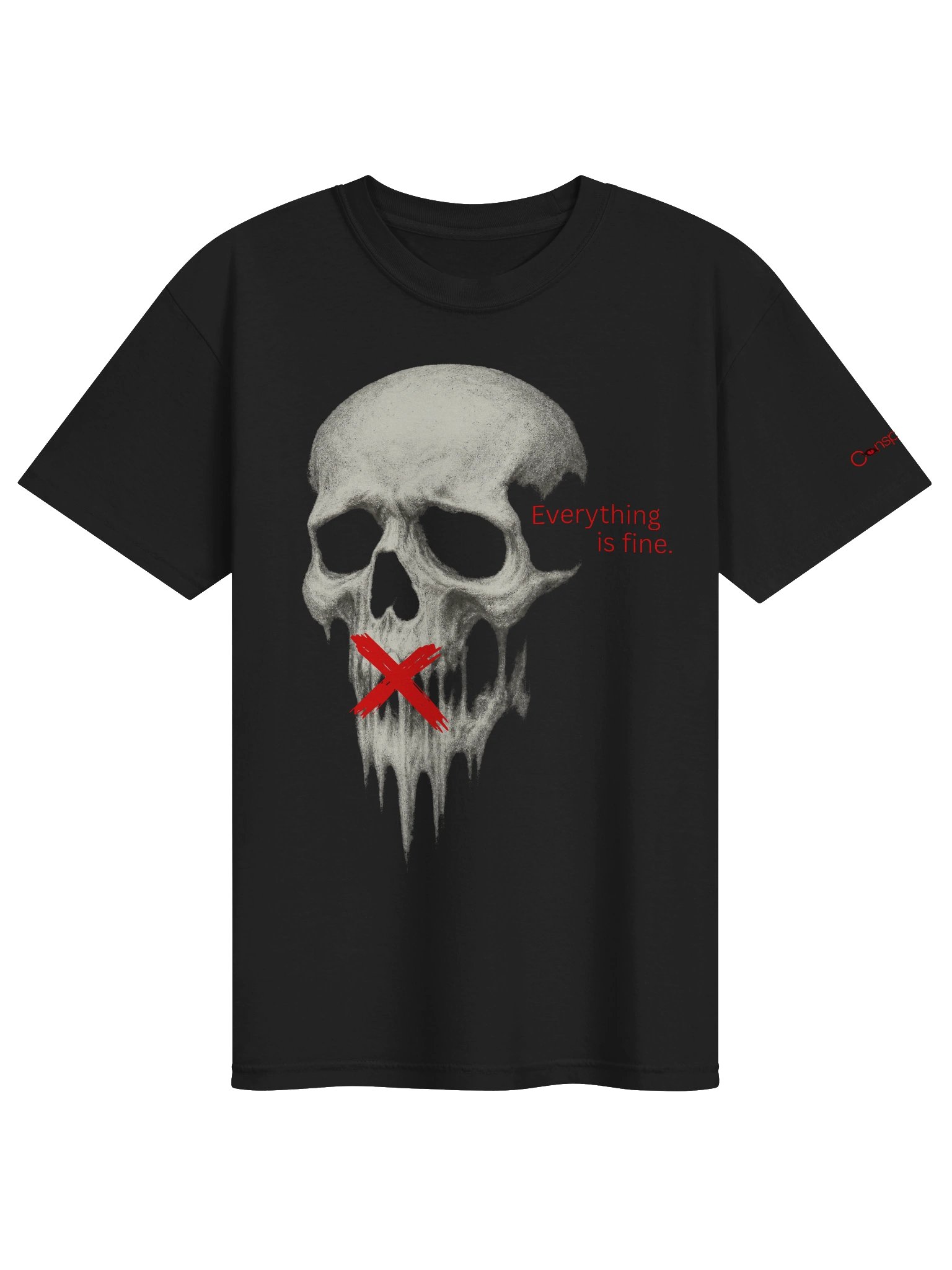 Everything Is Fine Skull Tee product image (1)