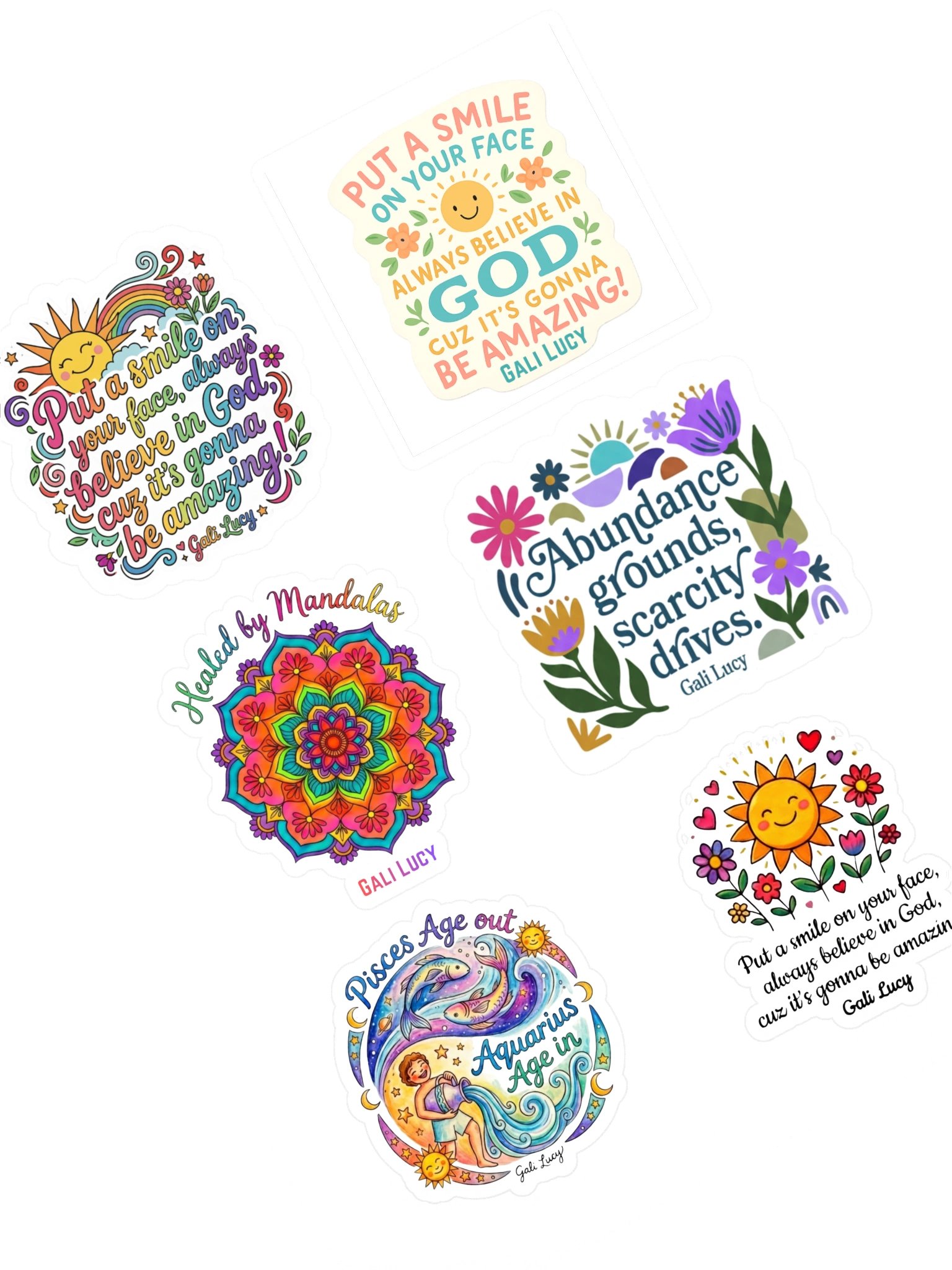 Set of 6 Stickers - Style 4 product image (3)