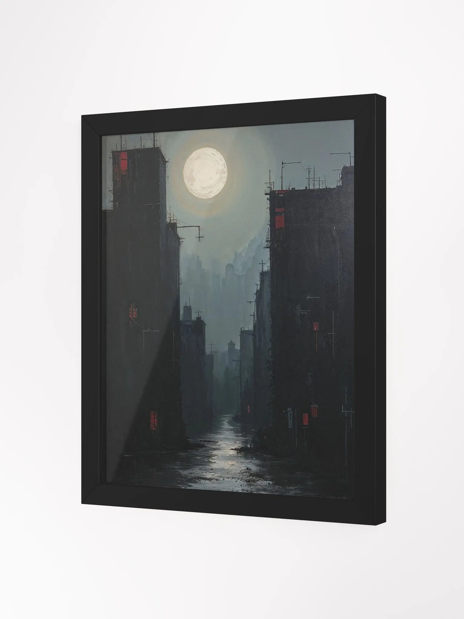 Moonlit Metropolis Framed Print product image (14)