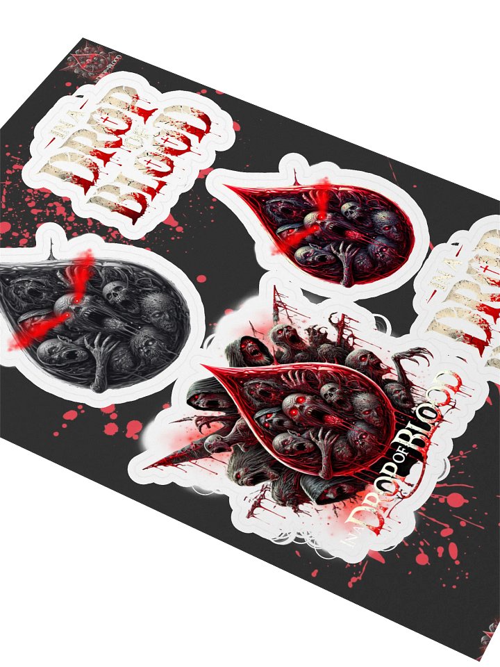“In a Drop of Blood” Sticker Sheet product image (2)