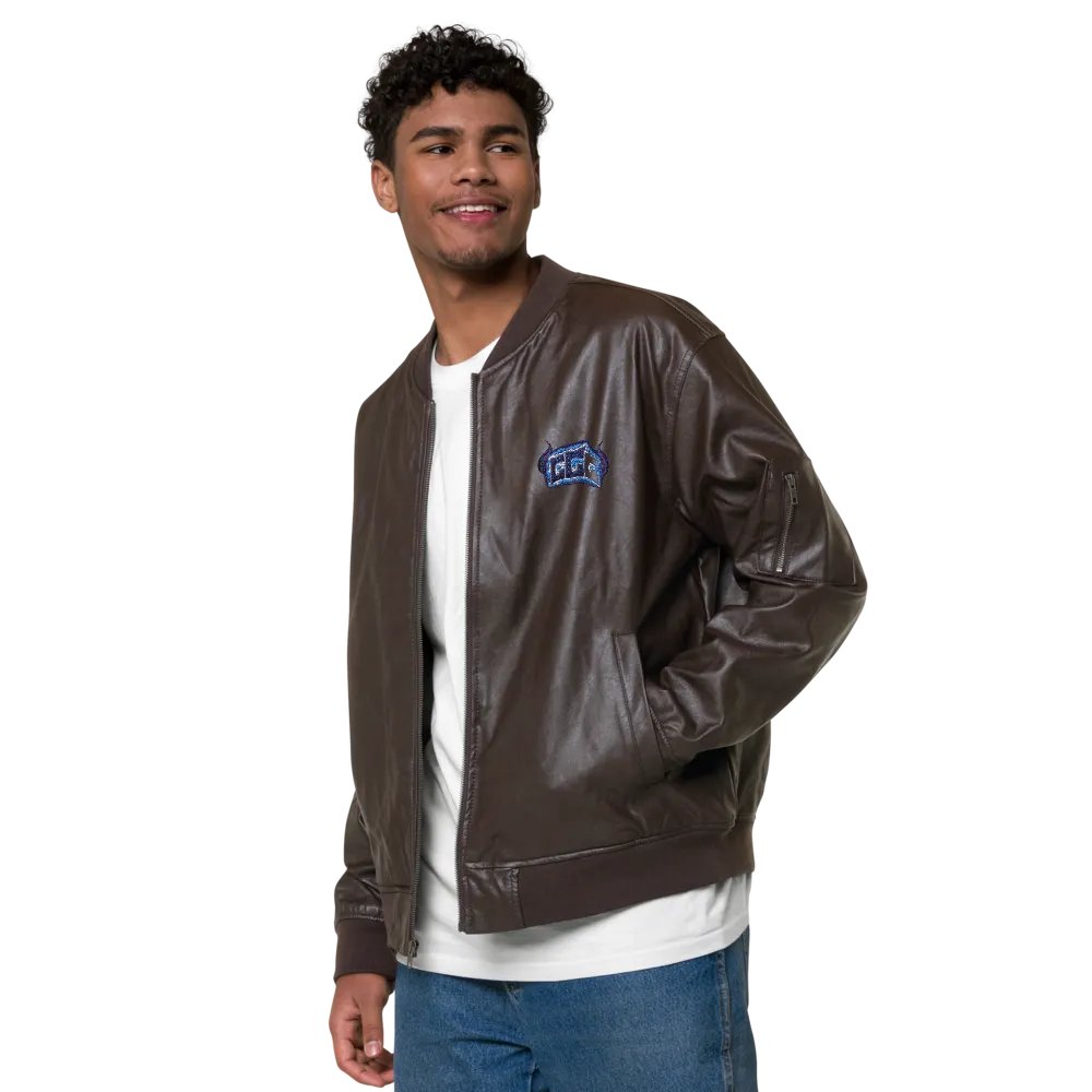 GGG Fire Logo Leather Jacket product image (4)