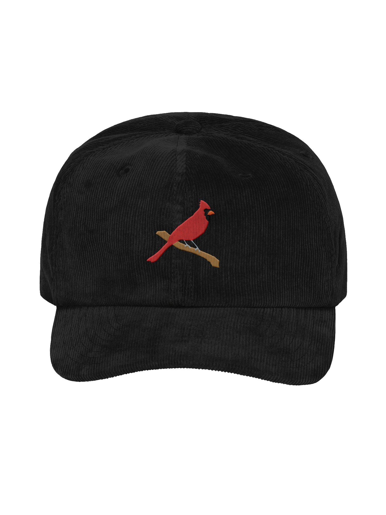 Northern Cardinal Embroidered Corduroy Hat product image (1)