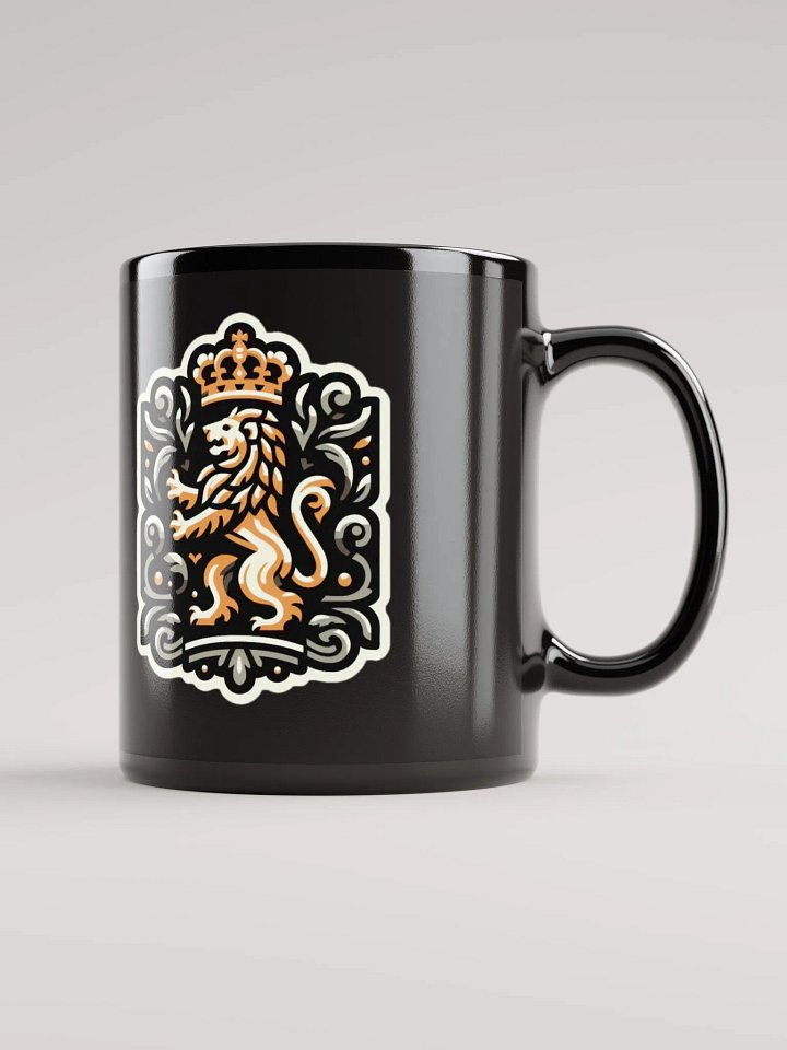 Regal Lion Duo Black Glossy Mug product image (2)
