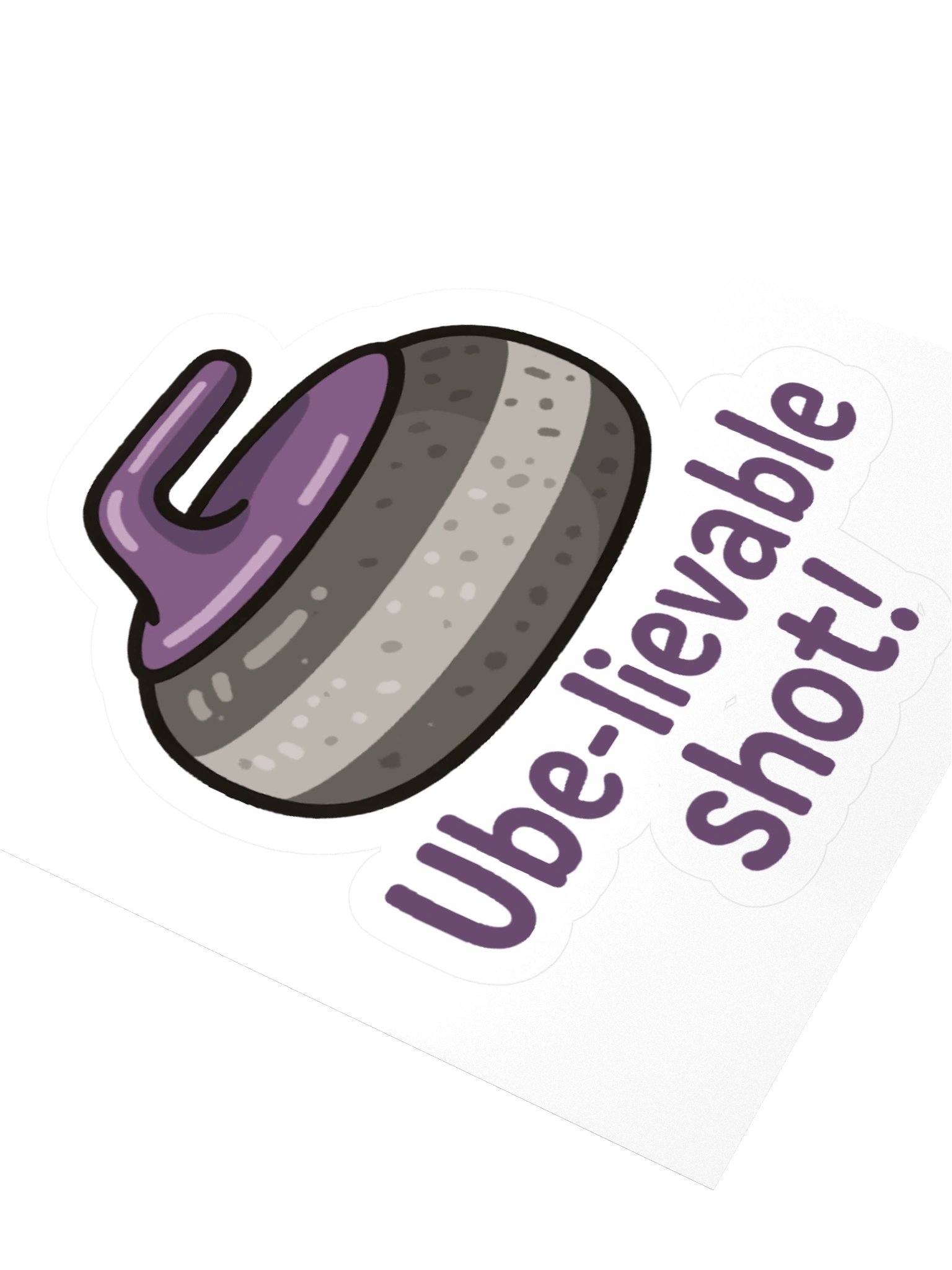 “Ube-lievable Shot!” Sticker product image (2)