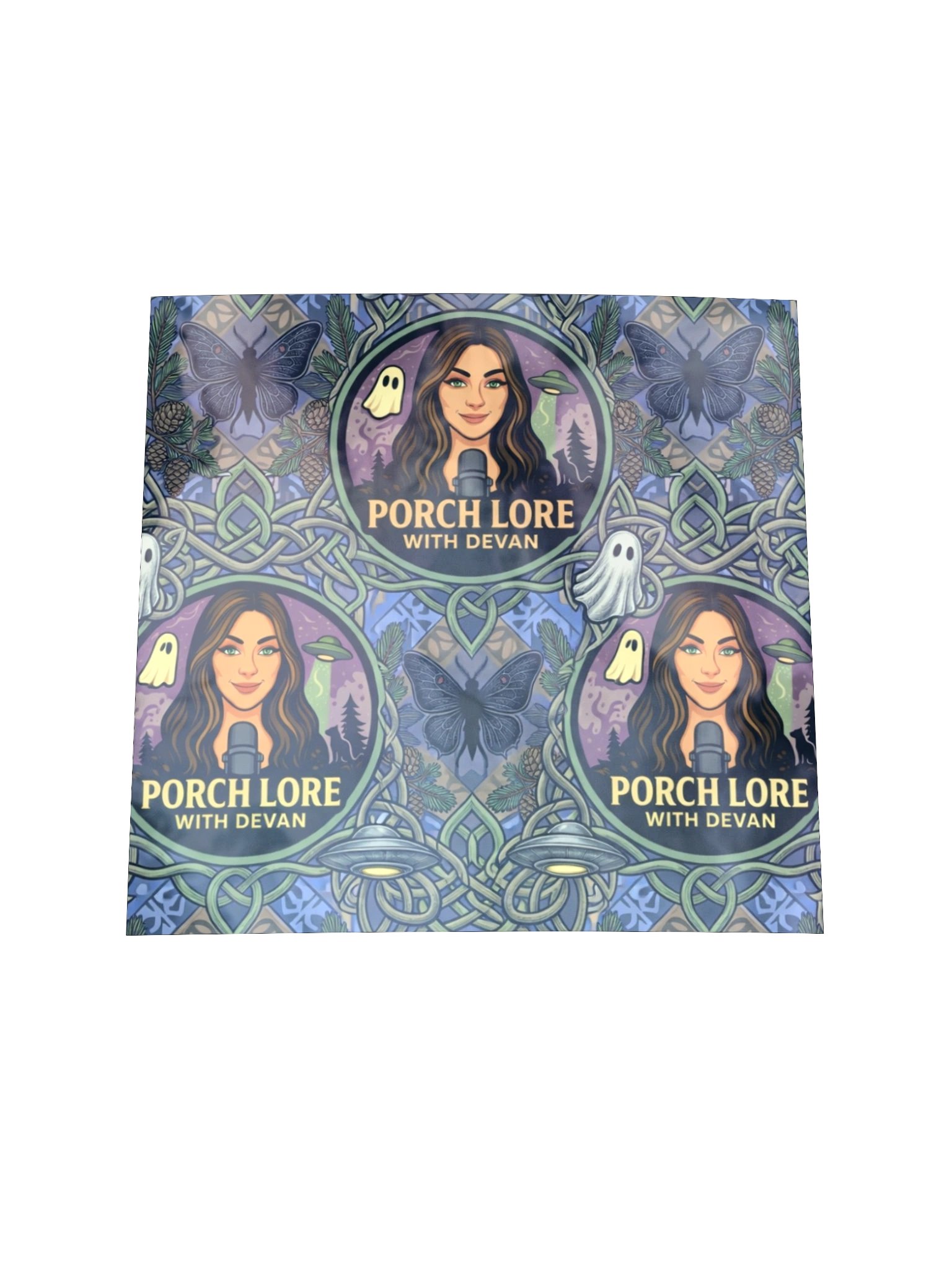 PORCH LORE DEVAN PERIWINKLE MOTH HOLOGRAPHIC STICKER product image (2)