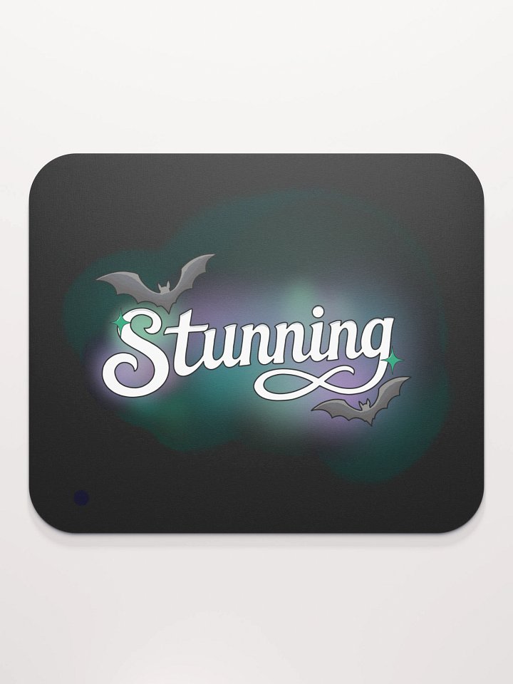 Stunning - White - Black Mouse Pad product image (2)
