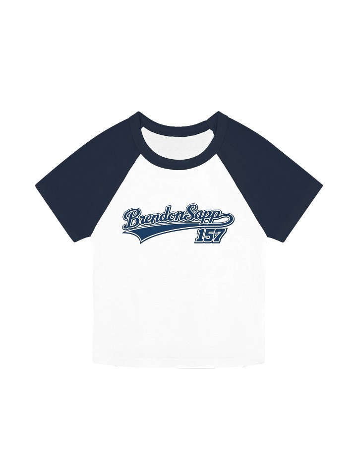 brendonsapp157 Baseball Shirt Navy and White product image (1)