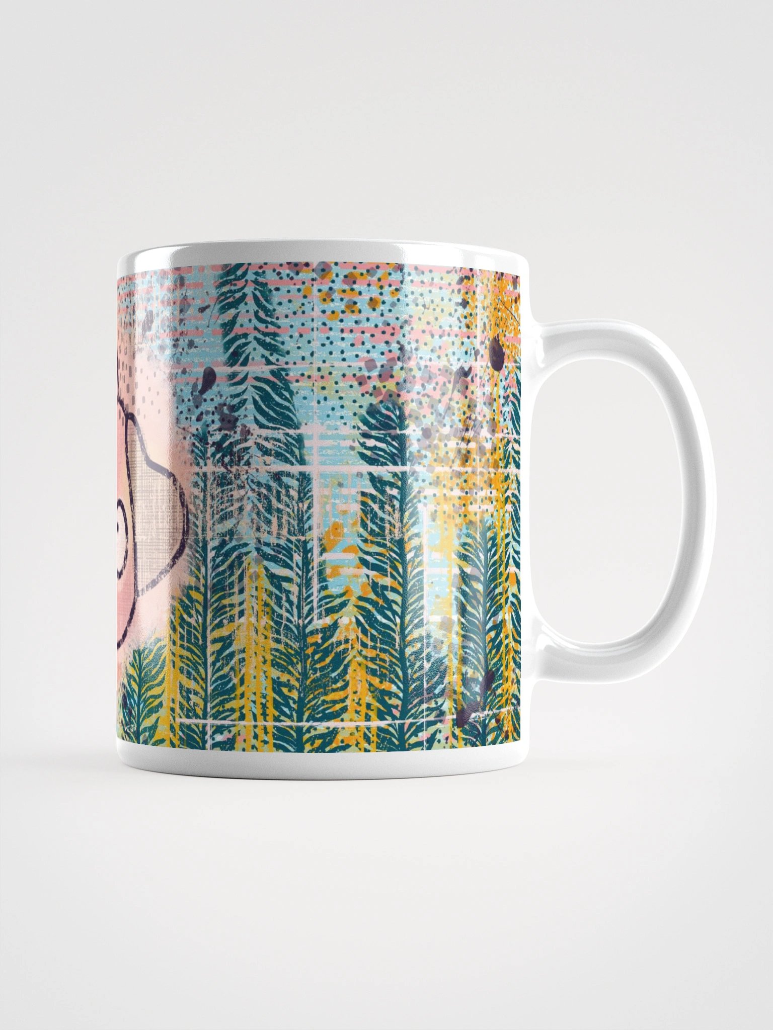 Funny Hand Drawn Cartoon Pig Mug product image (2)