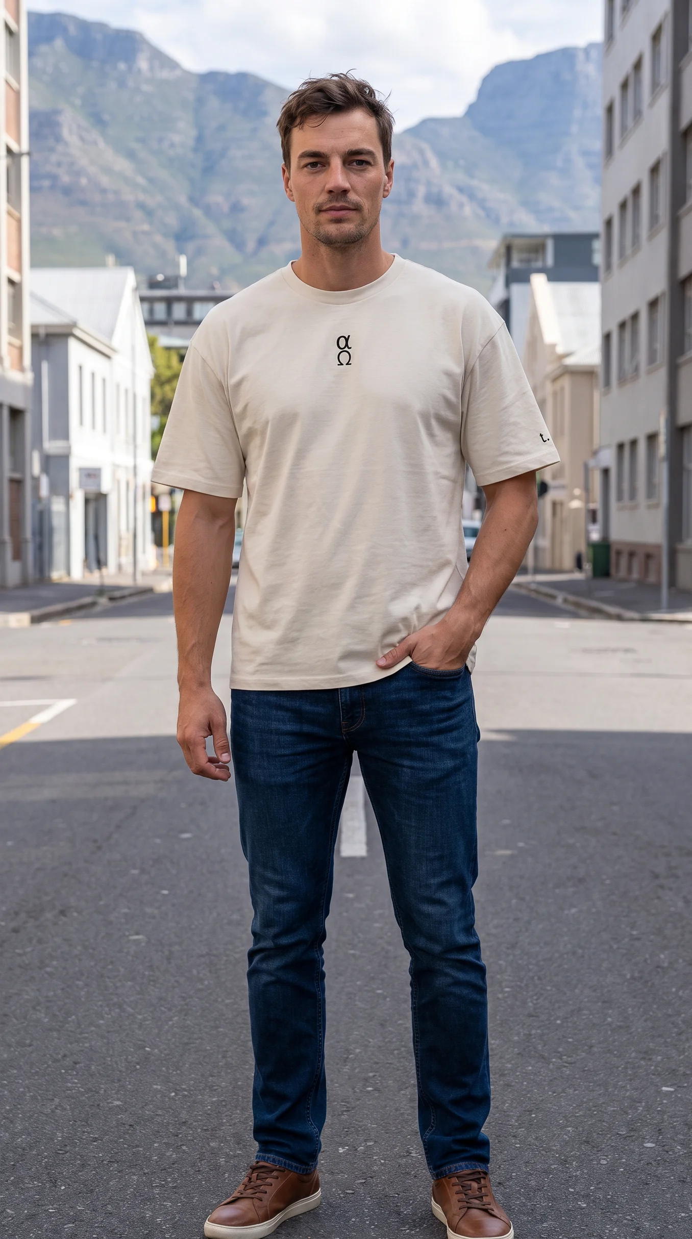 Oversized T-Shirt - Alpha & Omega - Black product image (2)