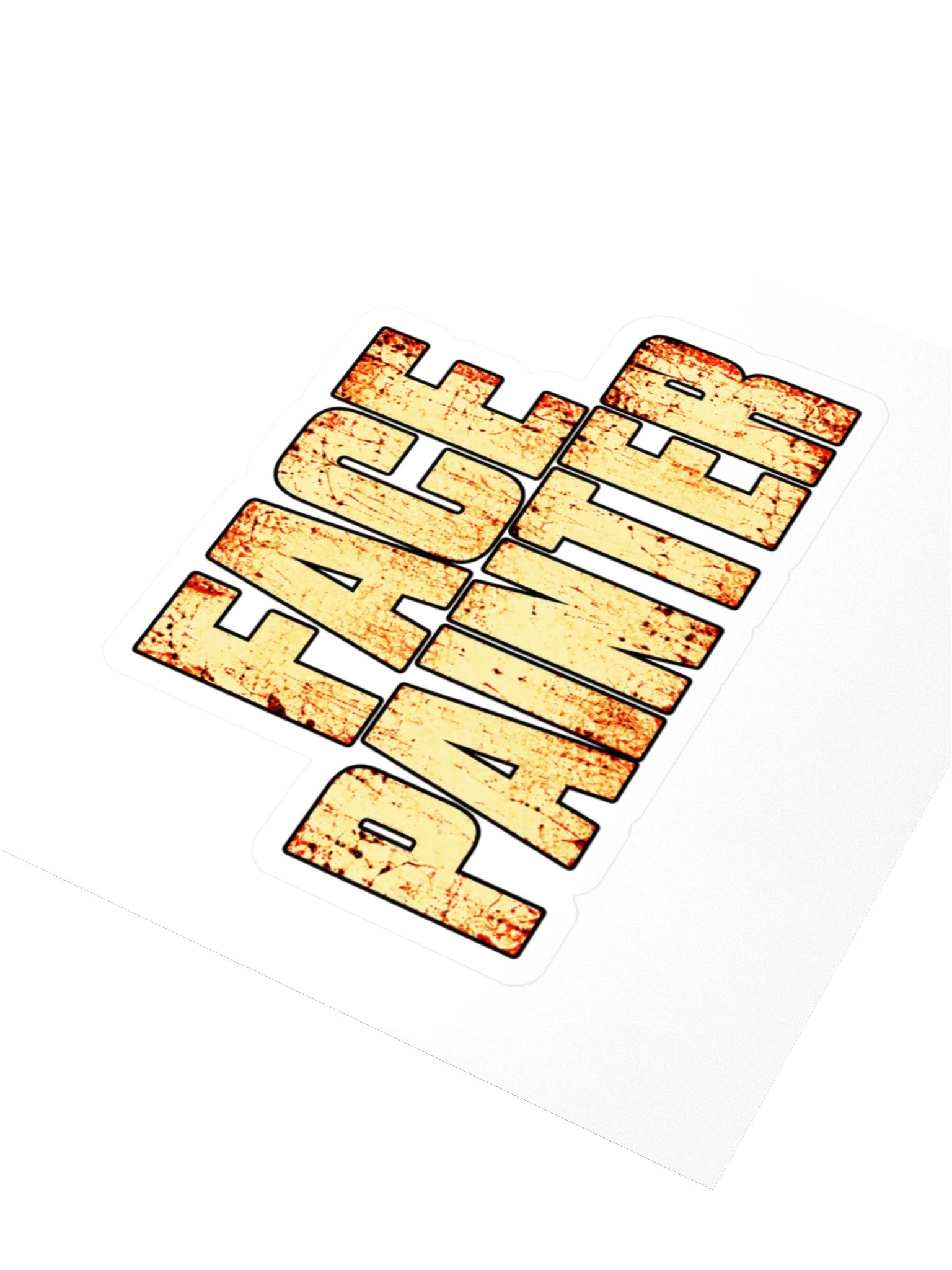 Face Painter Sawdust & Screams Kiss Cut Sticker product image (3)
