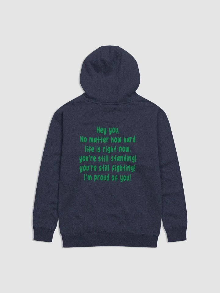 Hey you hoodie male navy product image (2)