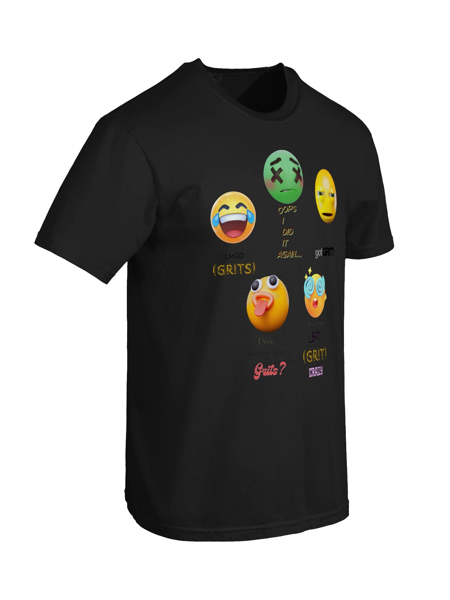Grits? Emoji Chaos Graphic Tee product image (77)