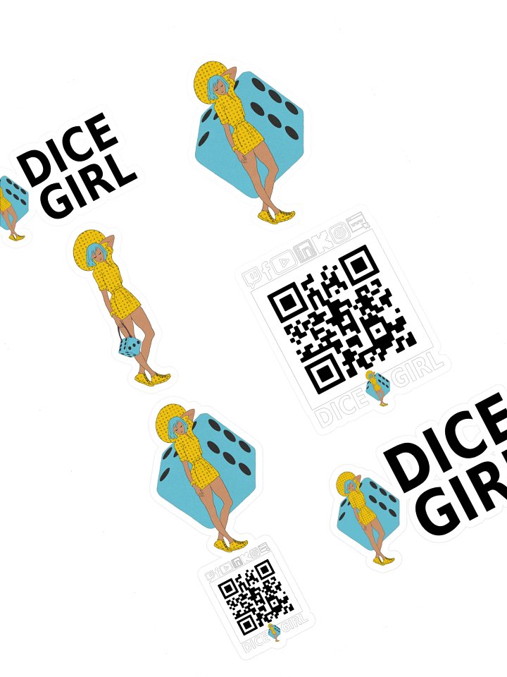 Dice Girl - Sticker Sheet product image (1)