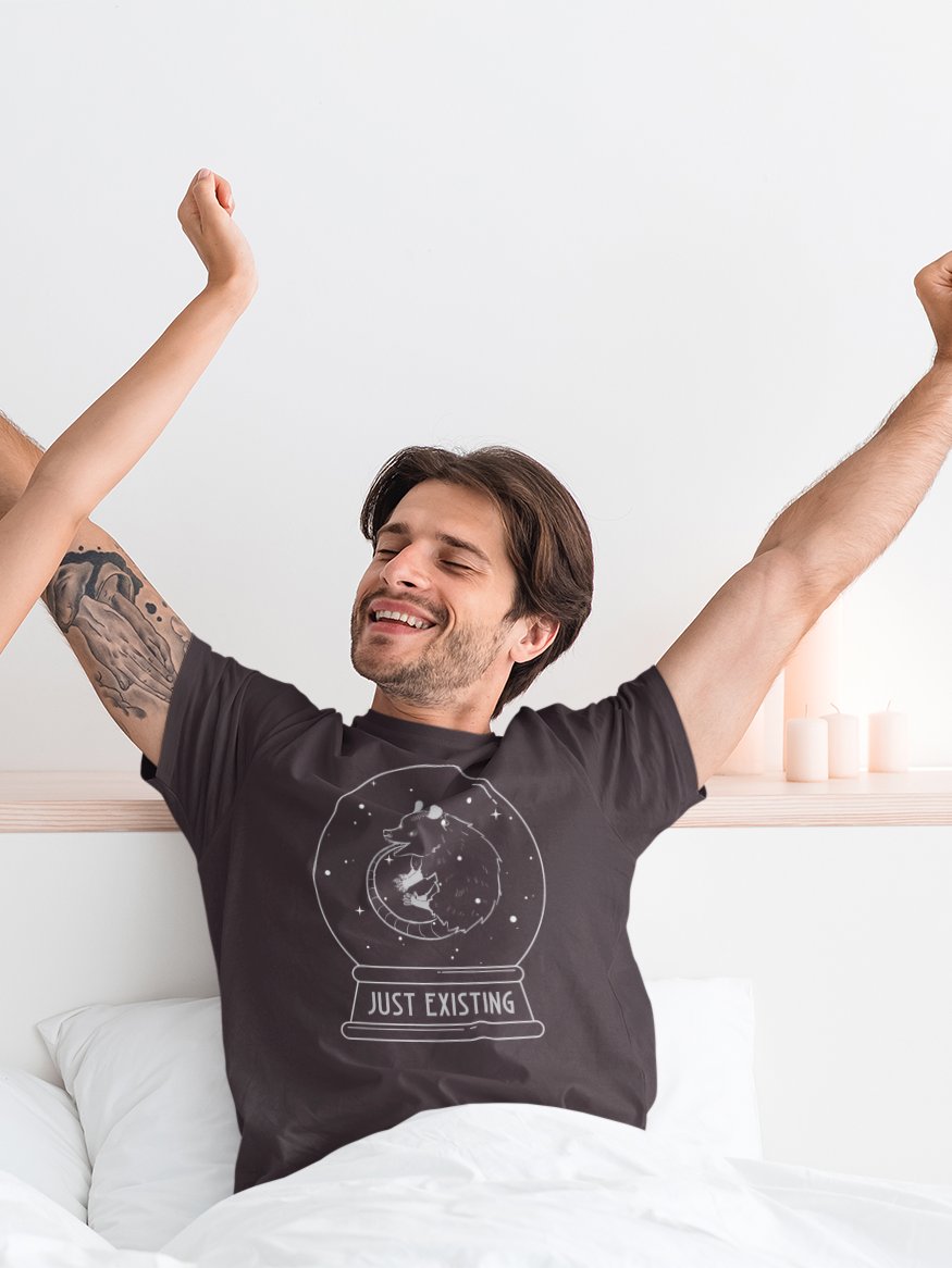 Just Existing supersoft unisex t-shirt product image (1)
