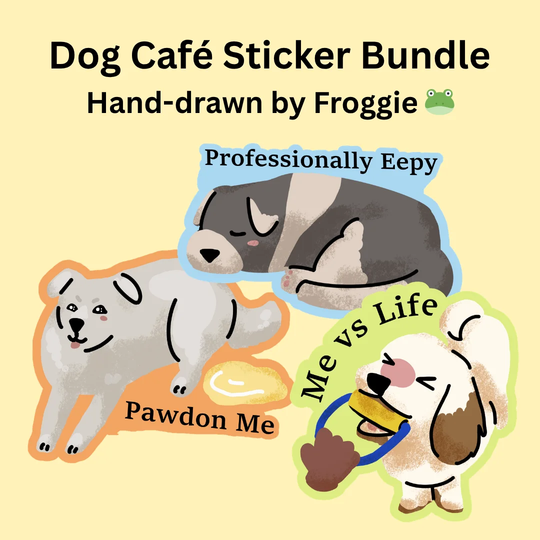 Dog Café Chaos Vinyl Stickers Bundle product image (1)