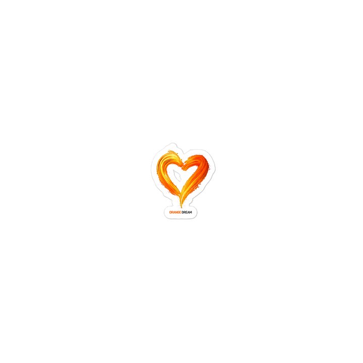Orange Dream Heart Sticker product image (1)