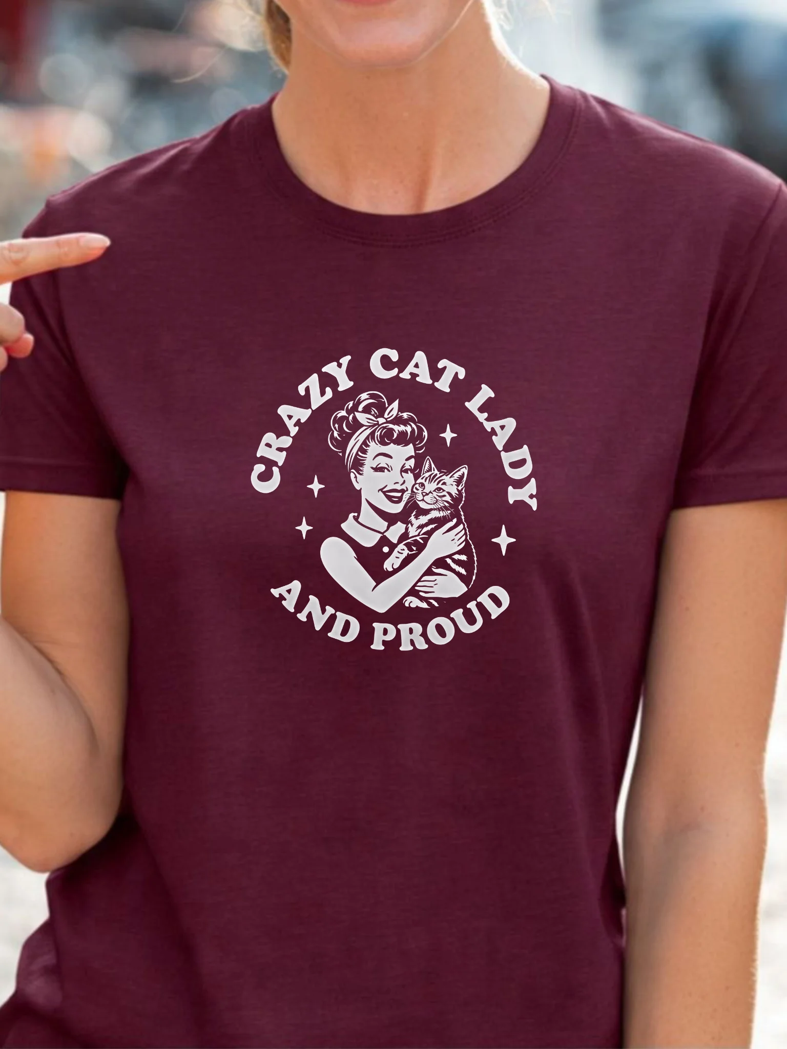 Crazy cat lady vintage Tee product image (2)