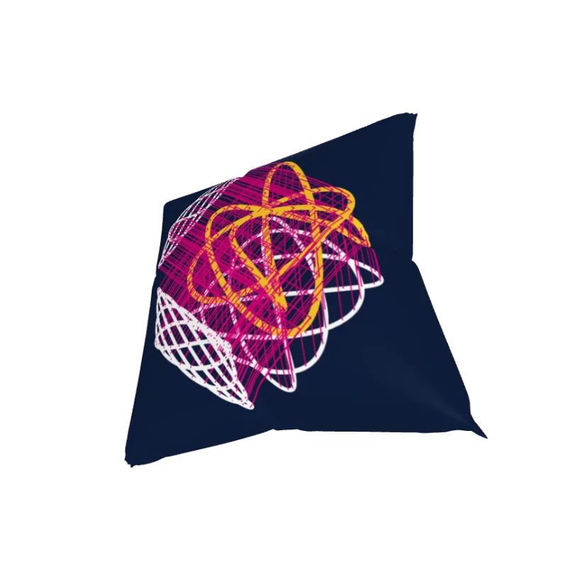 Orthographic Butterflies - Lissajous Figures Mathematical Art Pillow product image (5)