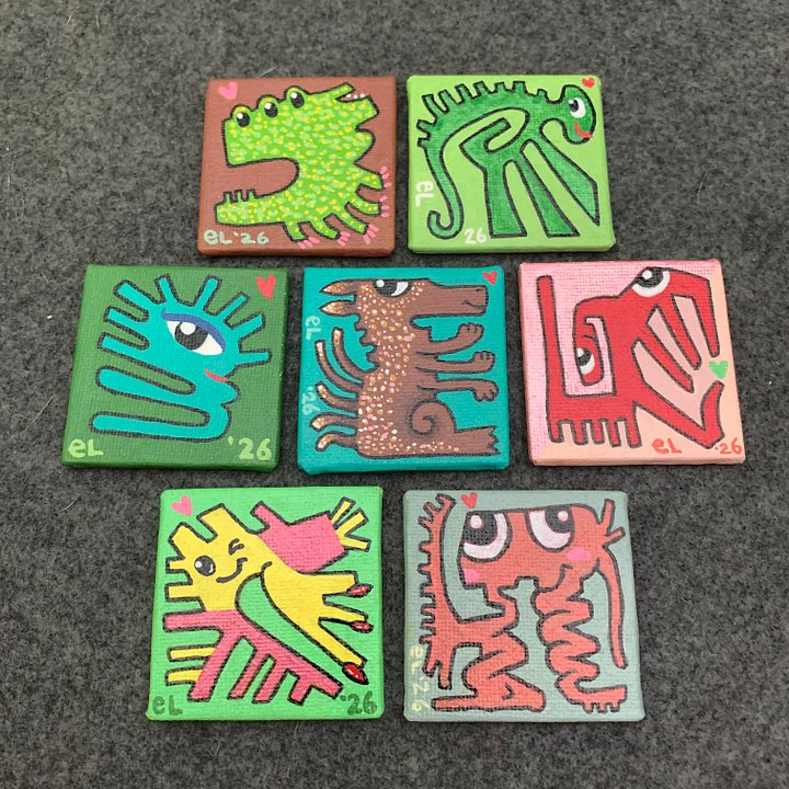 elovémon Paintings, x-small (see varieties) product image (1)
