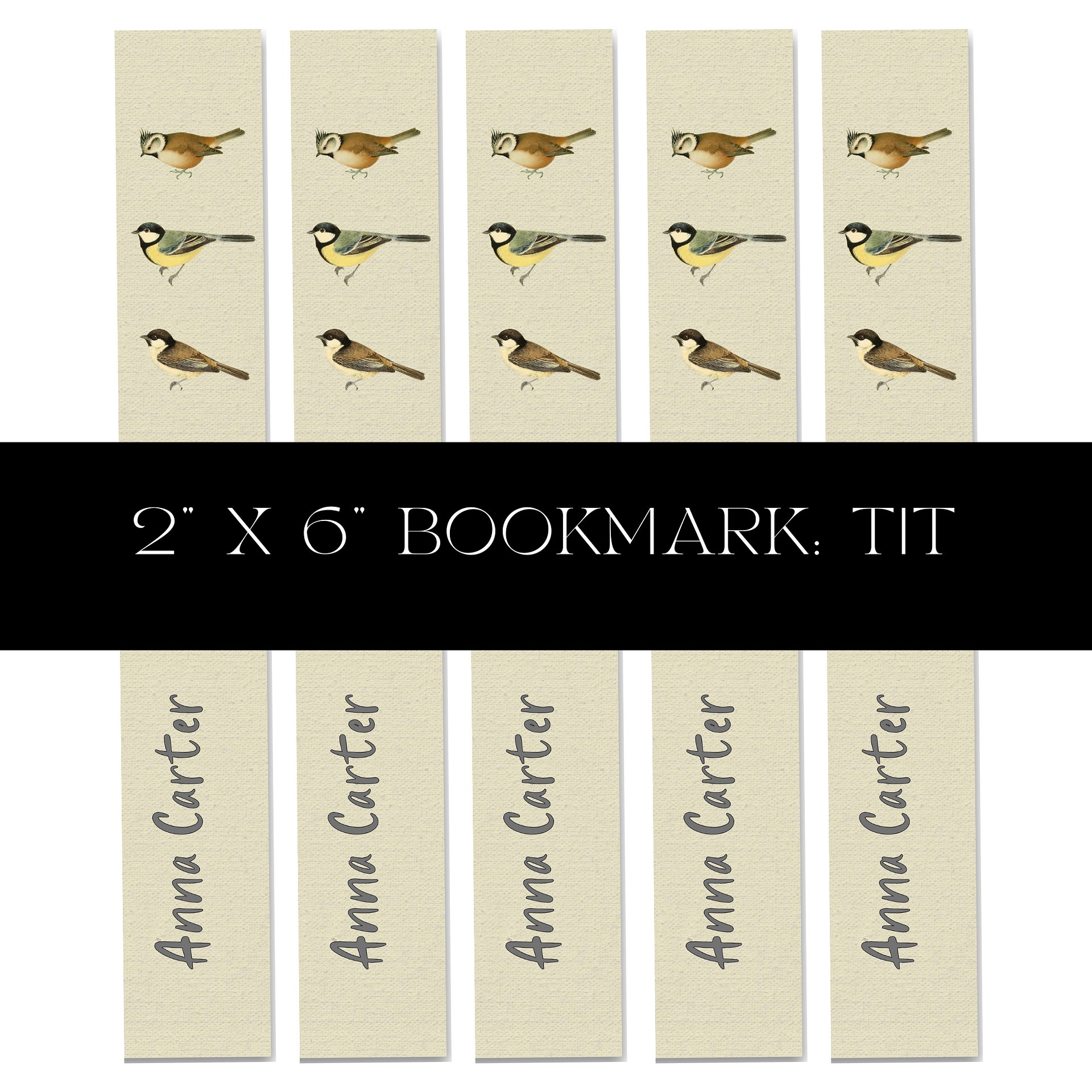 Tit Bird Bookmark product image (1)