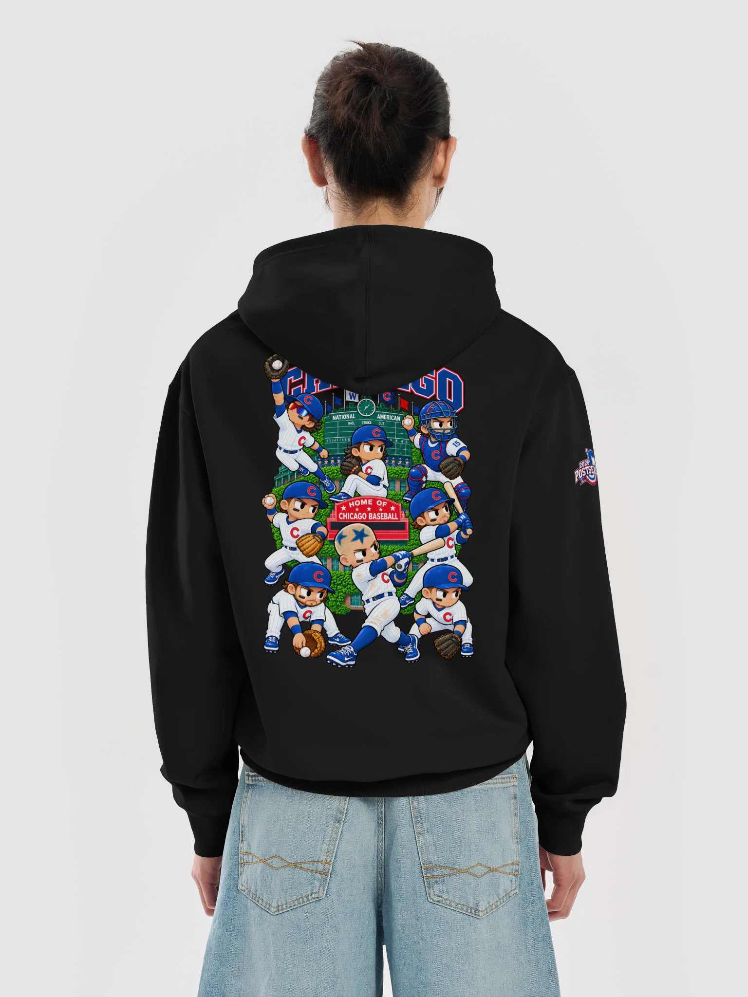 Chicago Northside Baseball 2026 "Postseason" Animated Player Box Hoodie product image (6)