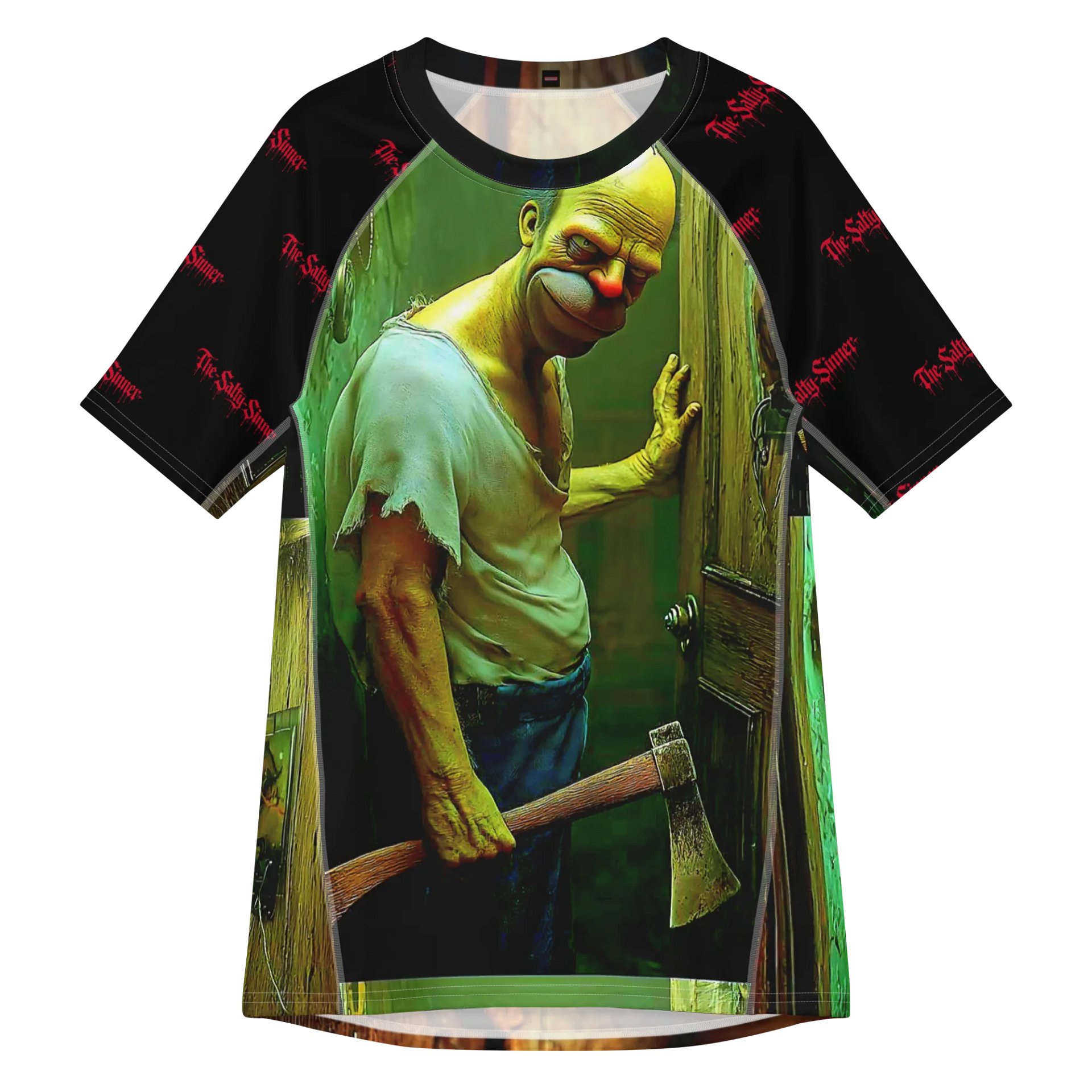 Here's Homer!" – Hyper-Real Horror Rash Guard product image (1)