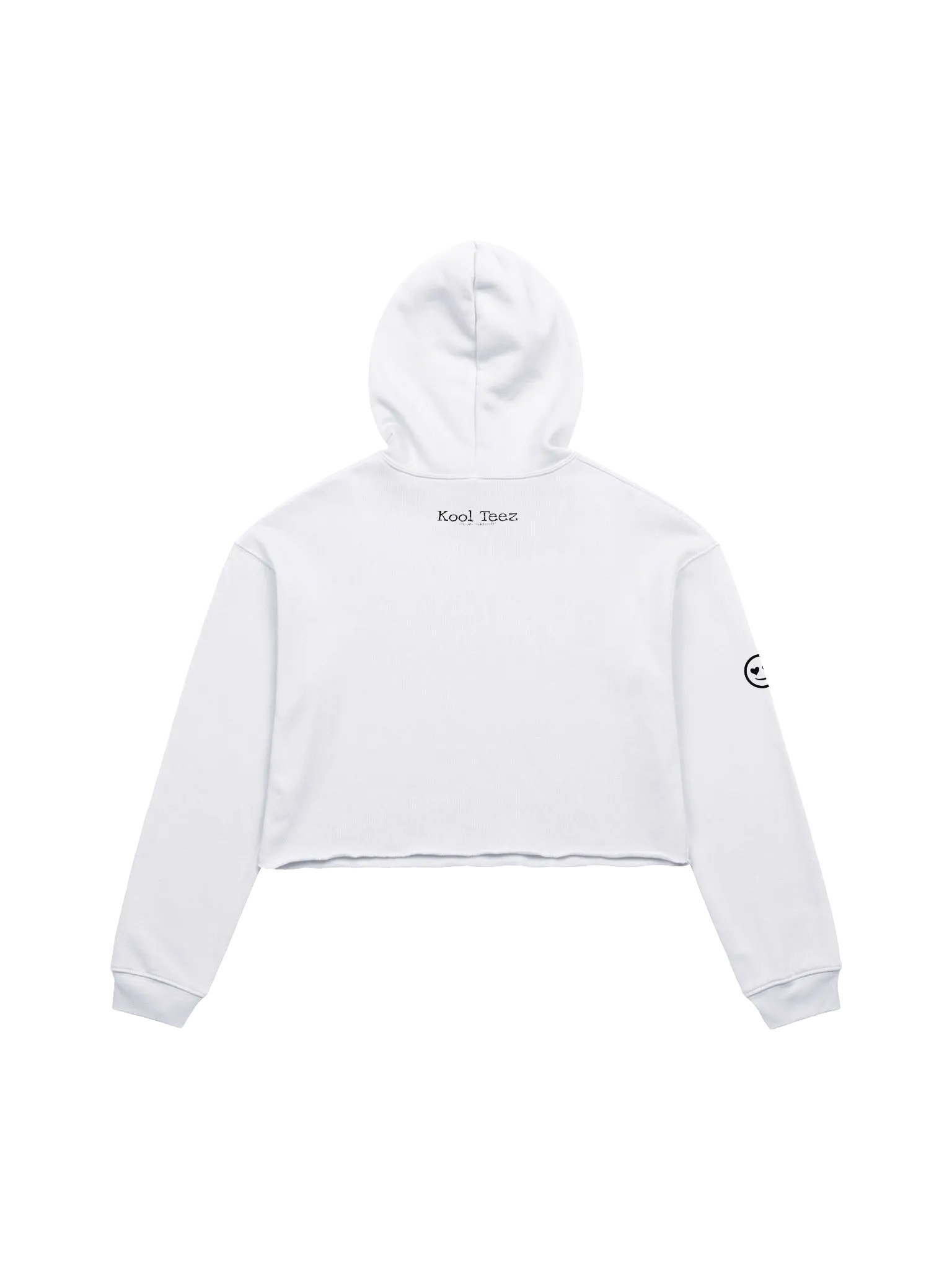 Cute Dudette Women's White Crop Hoodie product image (2)