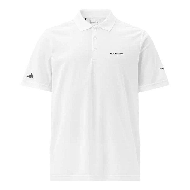 RoccoRox Adidas Polo Tee White product image (1)