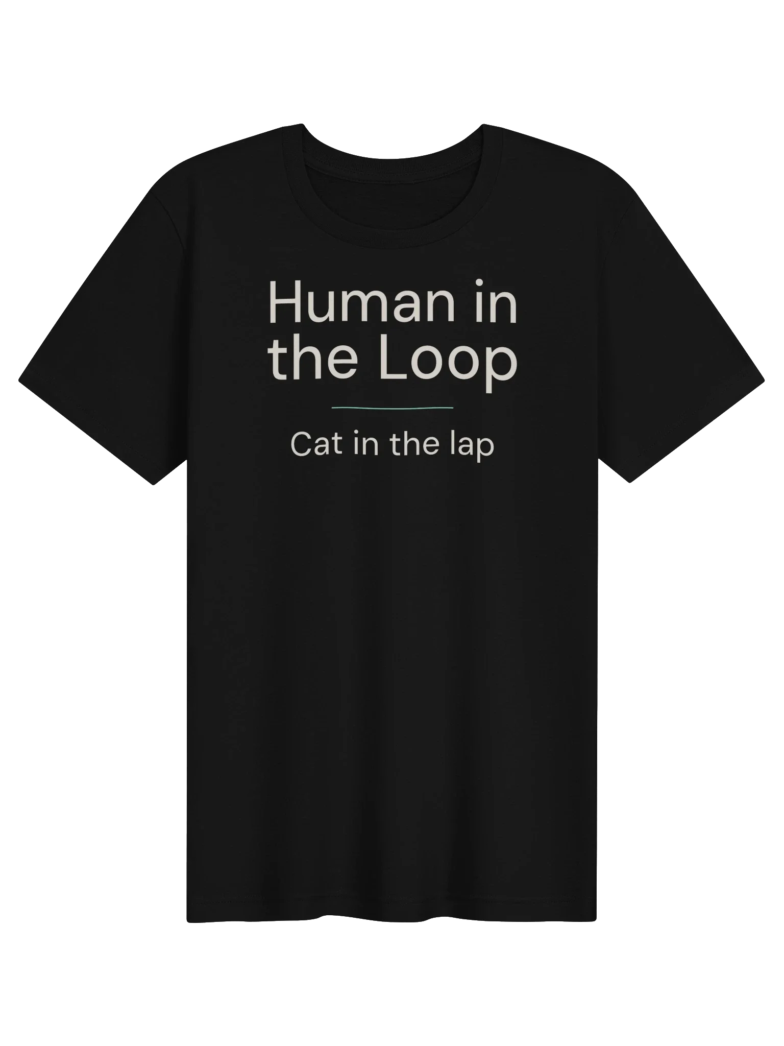 Human in the Loop unisex tee in Black