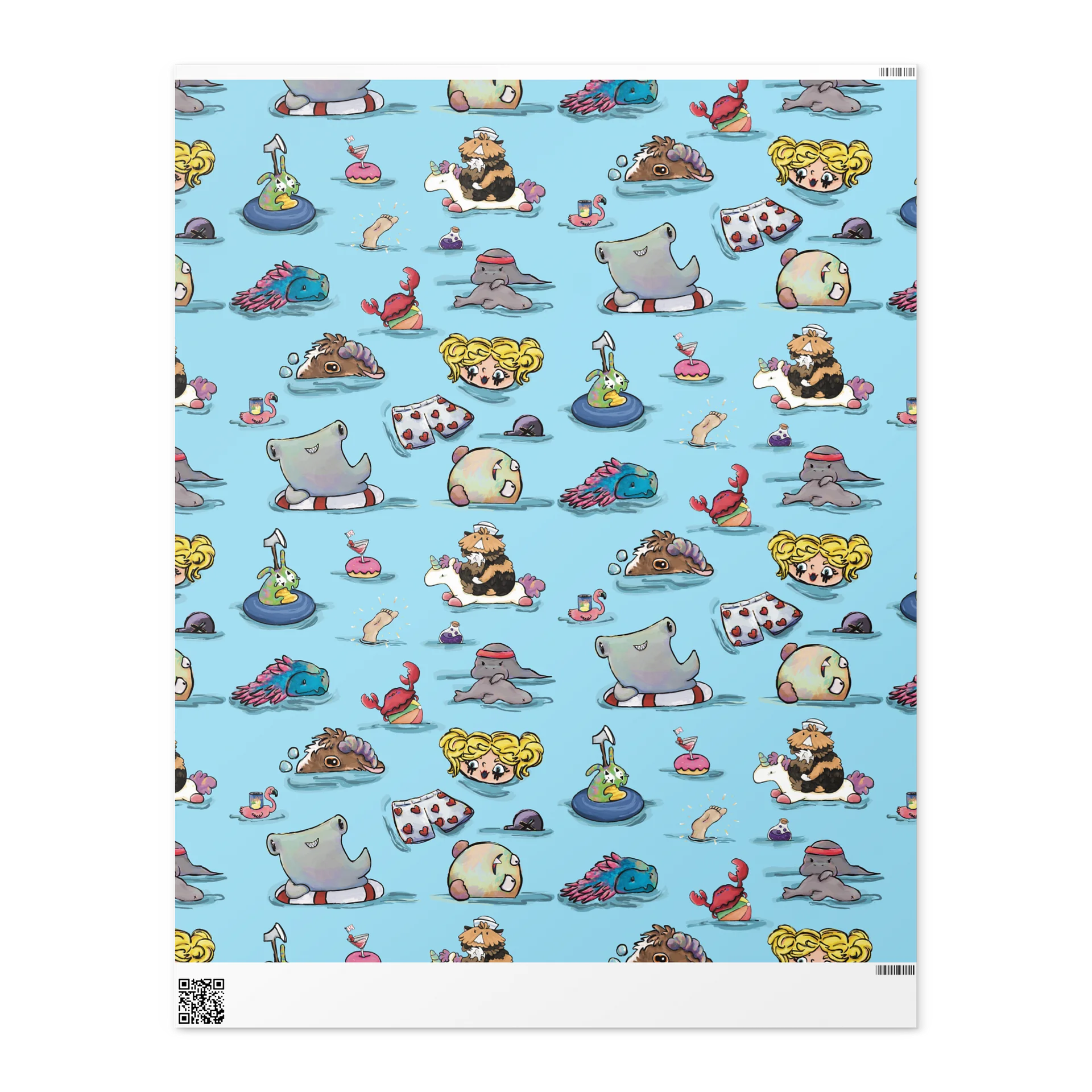 Pool Time in the World Dungeon Wrapping Paper product image (2)