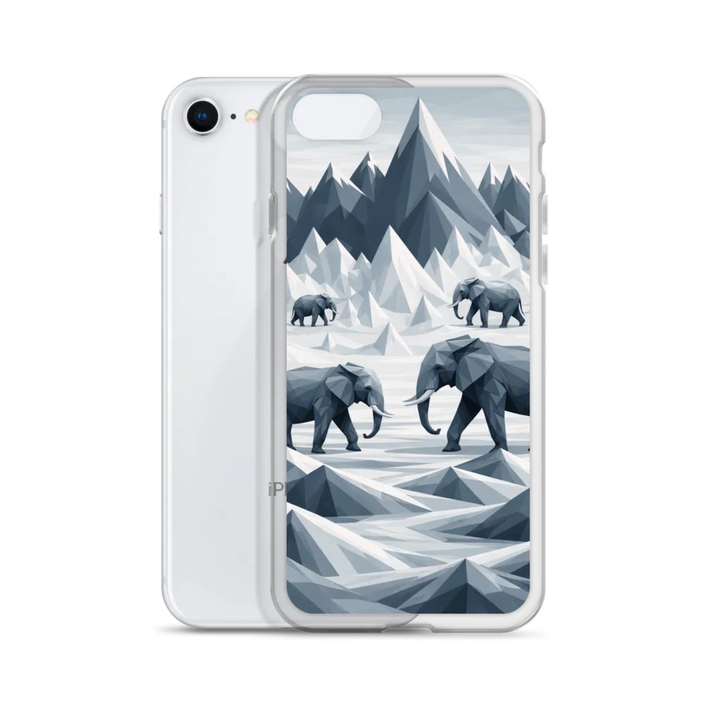 Geometric Elephant Parade iPhone Case product image (3)